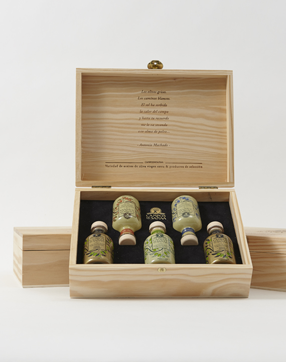 Caja De Madera Colección Especial Campos De Sanaa (5x50ml)