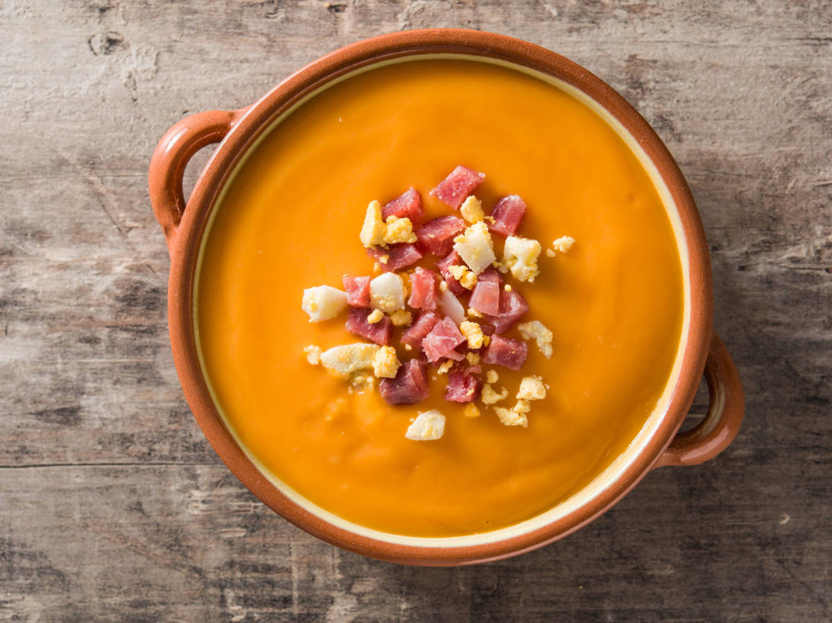 Un Rico Salmorejo Preparado Con AOVE Premium